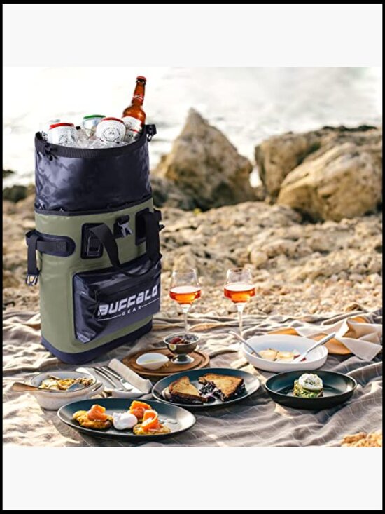 Insulated Cooler Backpack 18L Leakproof Camping Hiking Picnic Beach Portable Bag